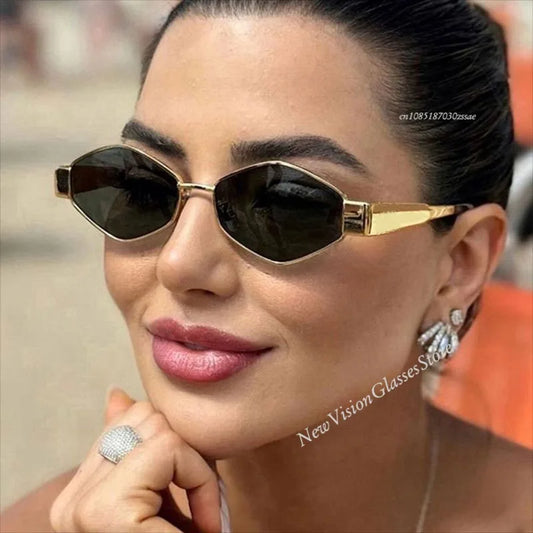 Hexagon Sunglasses - Luxury Polygon Eyewear for Men and Women - ZOOMNSTORE