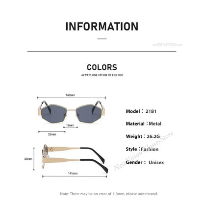 Hexagon Sunglasses - Luxury Polygon Eyewear for Men and Women - ZOOMNSTORE