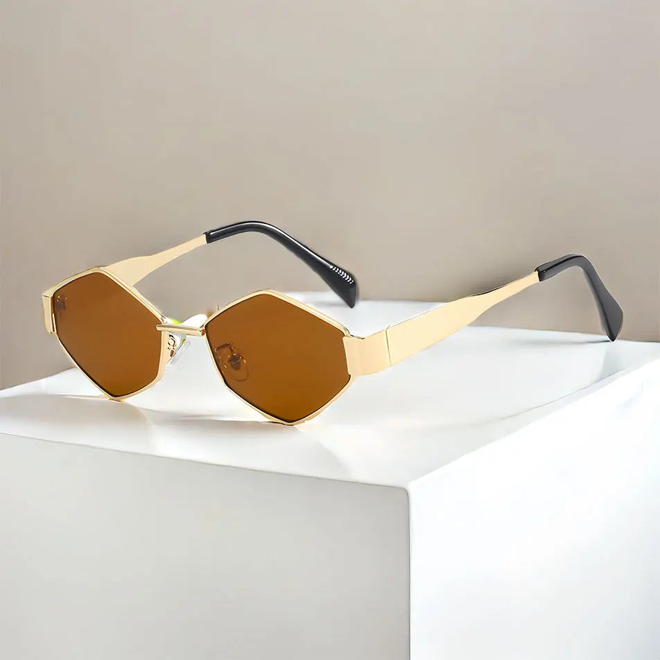 Hexagon Sunglasses - Luxury Polygon Eyewear for Men and Women - ZOOMNSTORE
