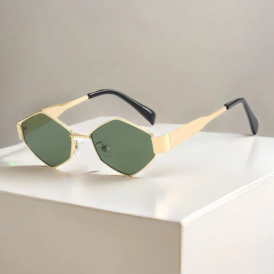 Hexagon Sunglasses - Luxury Polygon Eyewear for Men and Women - ZOOMNSTORE