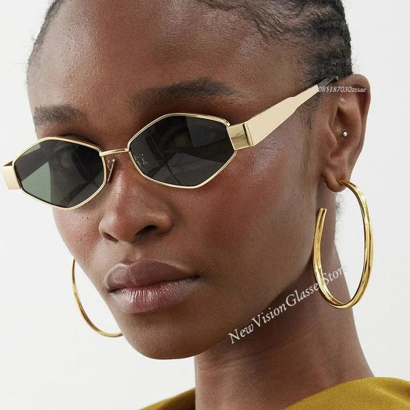 Hexagon Sunglasses - Luxury Polygon Eyewear for Men and Women - ZOOMNSTORE