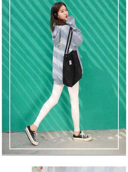 Ribbed Leggings Women - High Waist Cotton Blend Warm Winter Leggings | Casual Threaded Pants