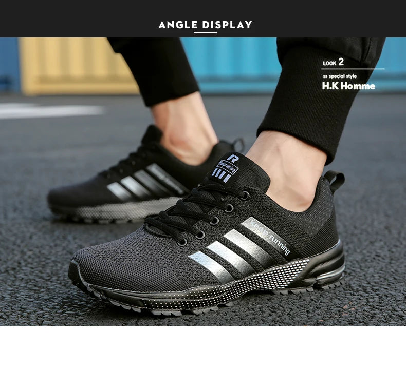 Men's Mesh Breathable Casual Shoes Non-Slip Stable Shock Absorption Lightweight Sneakers Couple Basket Homme 2020 la sportiva