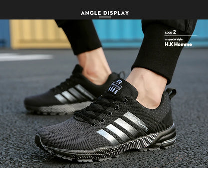 Men's Mesh Breathable Casual Shoes Non-Slip Stable Shock Absorption Lightweight Sneakers Couple Basket Homme 2020 la sportiva