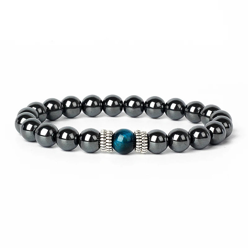 Hematite Magnetic Bracelet Man Weight Loss Bracelet Natural Stone Magnetic Bracelet Slimming Woman Health Care Therapy Jewelry