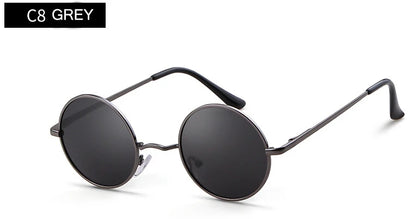 Vintage Round Sunglasses – Polarized UV Protection Metal Frame Eyewear for Men & Women