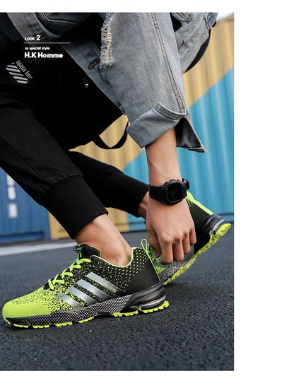 Men's Mesh Breathable Casual Shoes Non-Slip Stable Shock Absorption Lightweight Sneakers Couple Basket Homme 2020 la sportiva