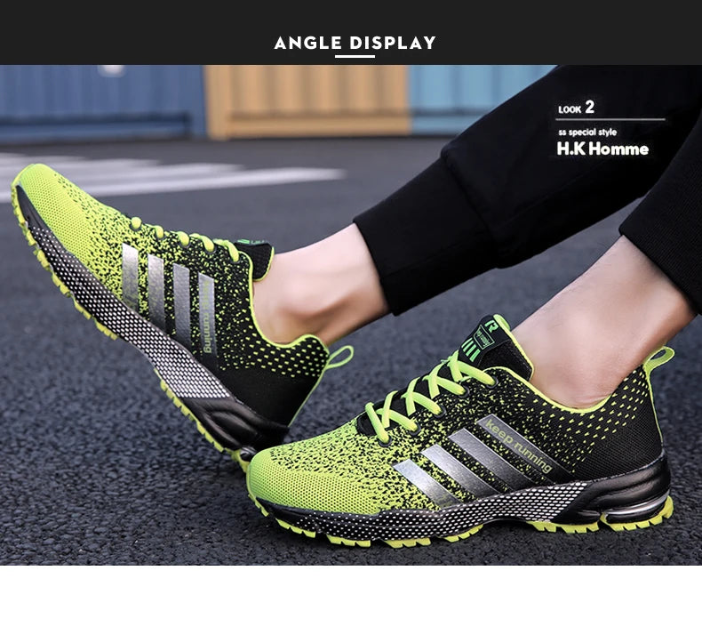 Men's Mesh Breathable Casual Shoes Non-Slip Stable Shock Absorption Lightweight Sneakers Couple Basket Homme 2020 la sportiva