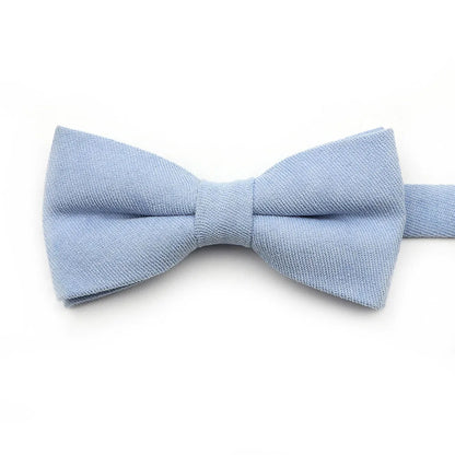Solid Color Suede Bow Tie - Classic Men  Kids Bowknot for Weddings