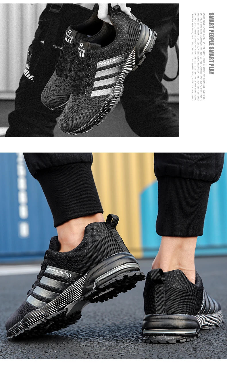 Men's Mesh Breathable Casual Shoes Non-Slip Stable Shock Absorption Lightweight Sneakers Couple Basket Homme 2020 la sportiva