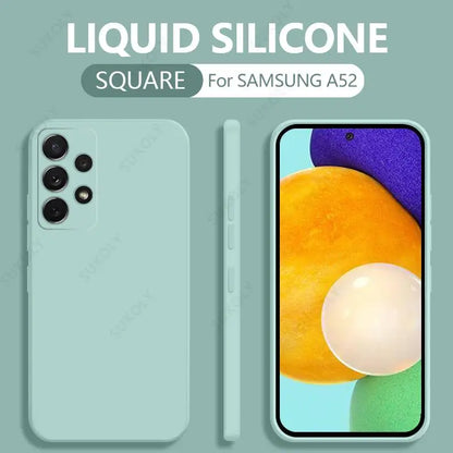 Liquid Silicone Case For Samsung Galaxy S24 S25 FE S26 S23 S22 Ultra Plus S25 Edge A57 A37 A56 A17 A16 A36 A54 A55 5G Soft Cover