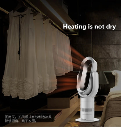 Cold and warm fan Remote Control Bladeless Cooling Fan 220V Ultra-quiet Electric Fan Air Purifier Top Quality Appointment 1-9H
