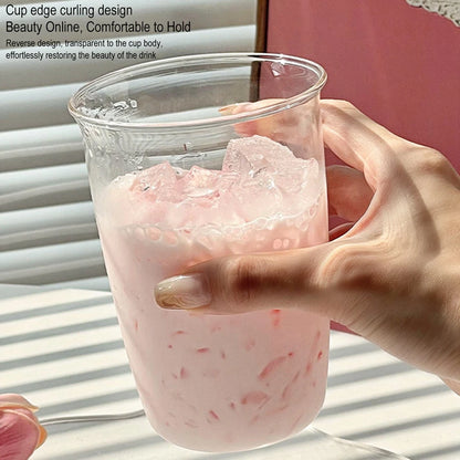 High Borosilicate Glass Cup – Heat Resistant Latte Mug | Durable Drinkware Set - ZOOMNSTORE