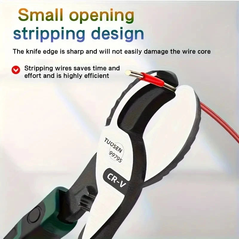 High Carbon Steel Cable Cutter Pliers - 6810 Inch Manual Wire Stripper for Appliance Repair - ZOOMNSTORE