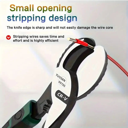 High Carbon Steel Cable Cutter Pliers - 6810 Inch Manual Wire Stripper for Appliance Repair - ZOOMNSTORE