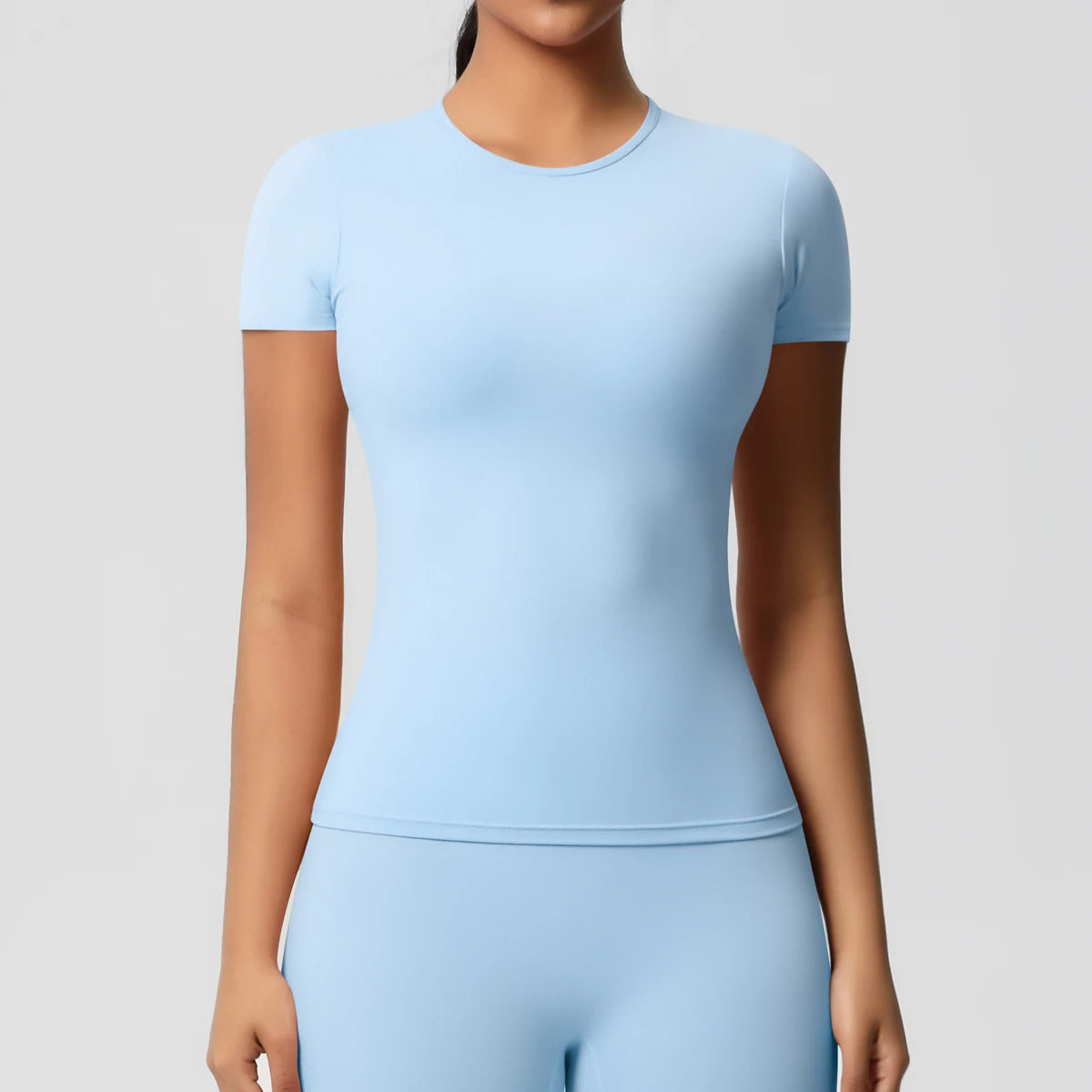 High Elastic Dry Fit Sports Top - Womens Breathable Gym T-Shirt - ZOOMNSTORE