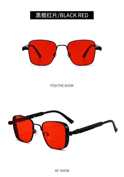 High-End Polarized Sunglasses for Men - UV Protection Metal Punk Fashion - ZOOMNSTORE