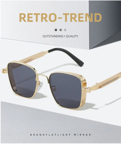 High-End Polarized Sunglasses for Men - UV Protection Metal Punk Fashion - ZOOMNSTORE