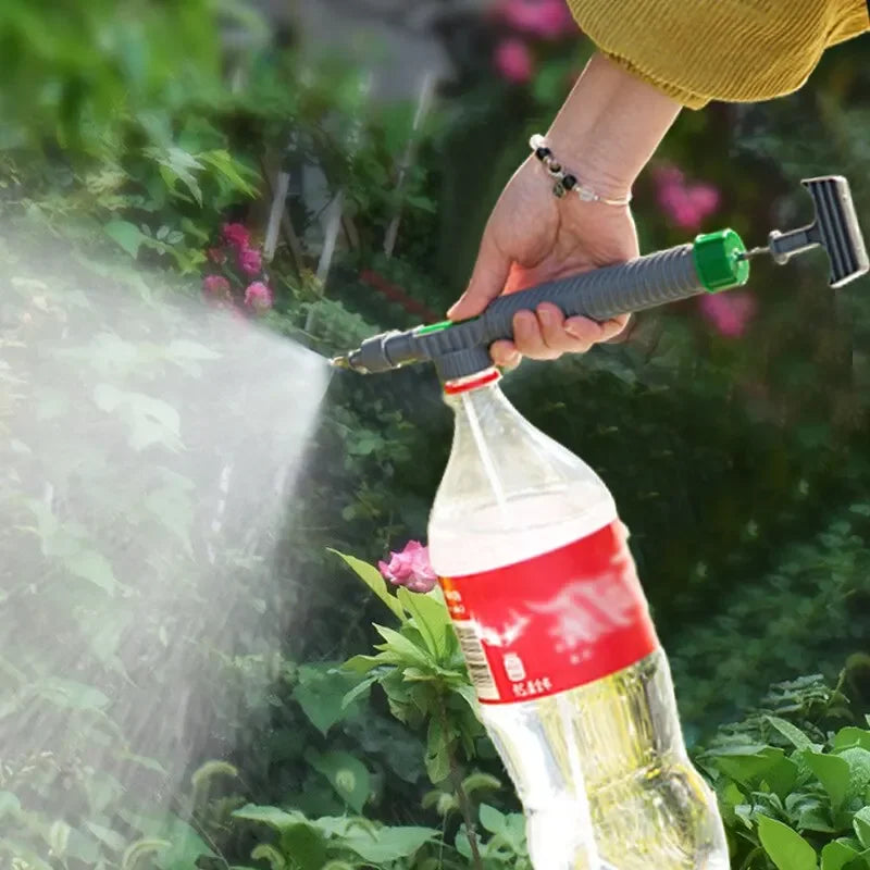 High Pressure Manual Watering Can - Adjustable Spray Bottle for Gardening - ZOOMNSTORE