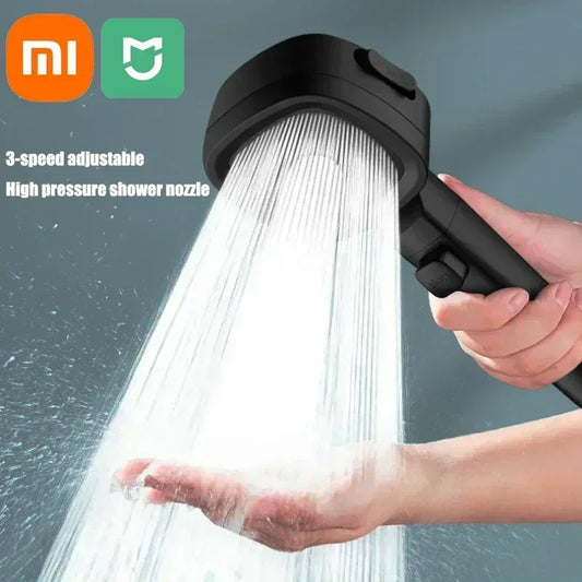 High Pressure Shower Head - Adjustable 3 Mode Water Saving Massage Sprayer - ZOOMNSTORE