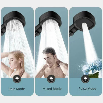High Pressure Shower Head - Adjustable 3 Mode Water Saving Massage Sprayer - ZOOMNSTORE