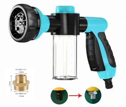 High Pressure Sprayer - Adjustable Spray Gun with Foam Soap Nozzle for Pet Wash & Bath Cleaning - ZOOMNSTORE