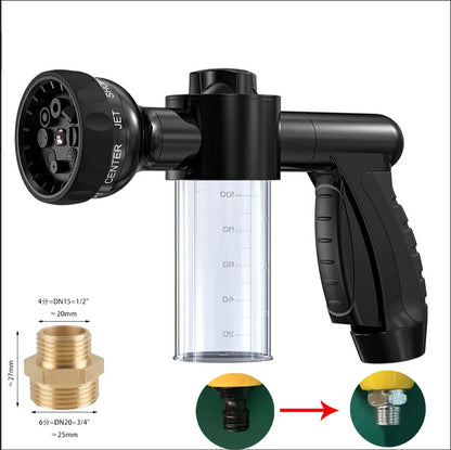 High Pressure Sprayer - Adjustable Spray Gun with Foam Soap Nozzle for Pet Wash & Bath Cleaning - ZOOMNSTORE