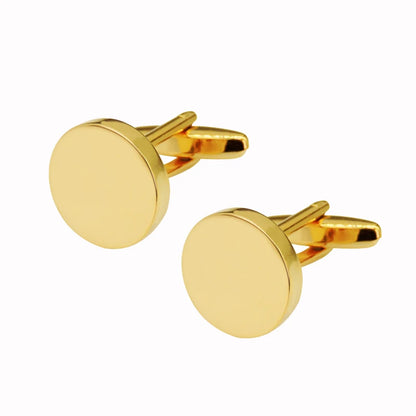 High-Quality Stainless Steel Cufflinks - Laser Engraved Design for Weddings and Business - ZOOMNSTORE