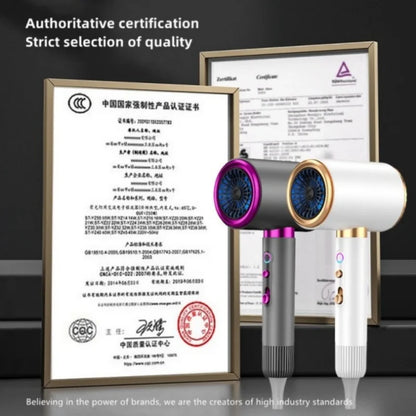 High Speed Hair Dryer – Blue Light Ion, Infrared Heating, 3-Speed Temperature, EU Plug - ZOOMNSTORE