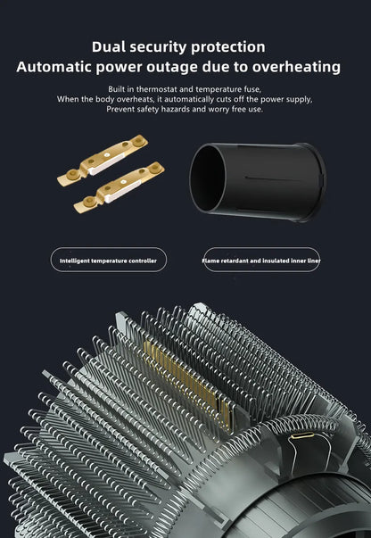 High Speed Hair Dryer – Blue Light Ion, Infrared Heating, 3-Speed Temperature, EU Plug - ZOOMNSTORE