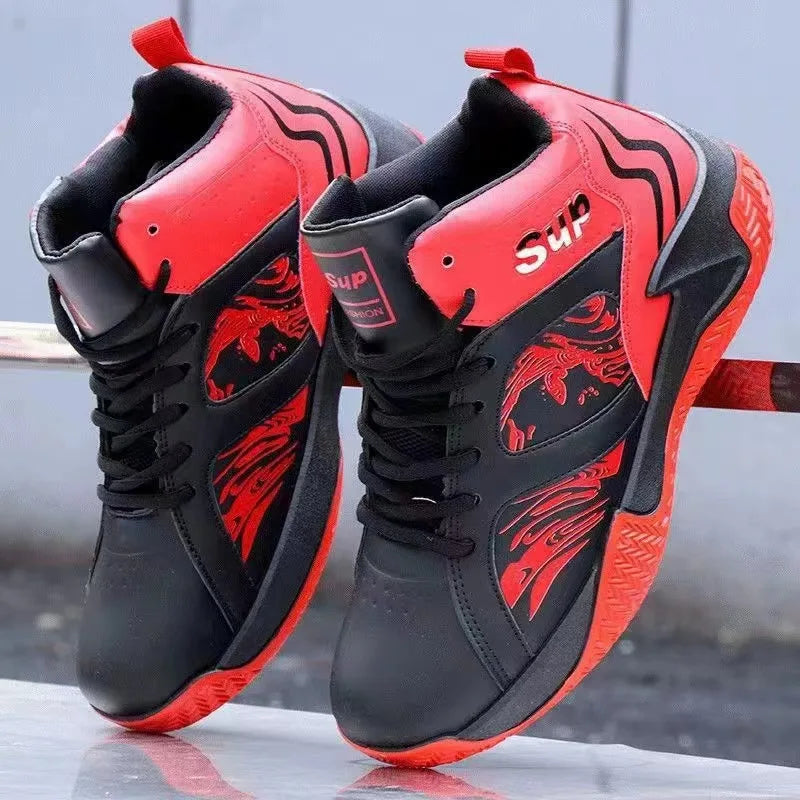 High Top Mens Basketball Sneakers - Anti-Slip Luxury Casual Running Shoes - ZOOMNSTORE