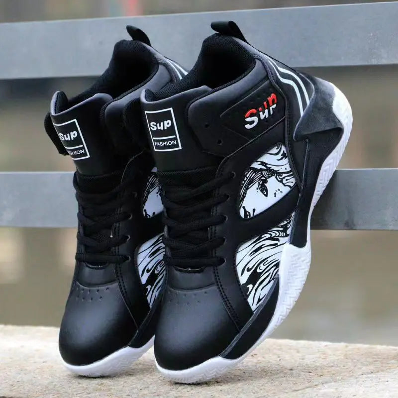 High Top Mens Basketball Sneakers - Anti-Slip Luxury Casual Running Shoes - ZOOMNSTORE
