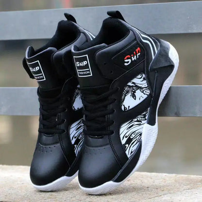 High Top Mens Basketball Sneakers - Anti-Slip Luxury Casual Running Shoes - ZOOMNSTORE