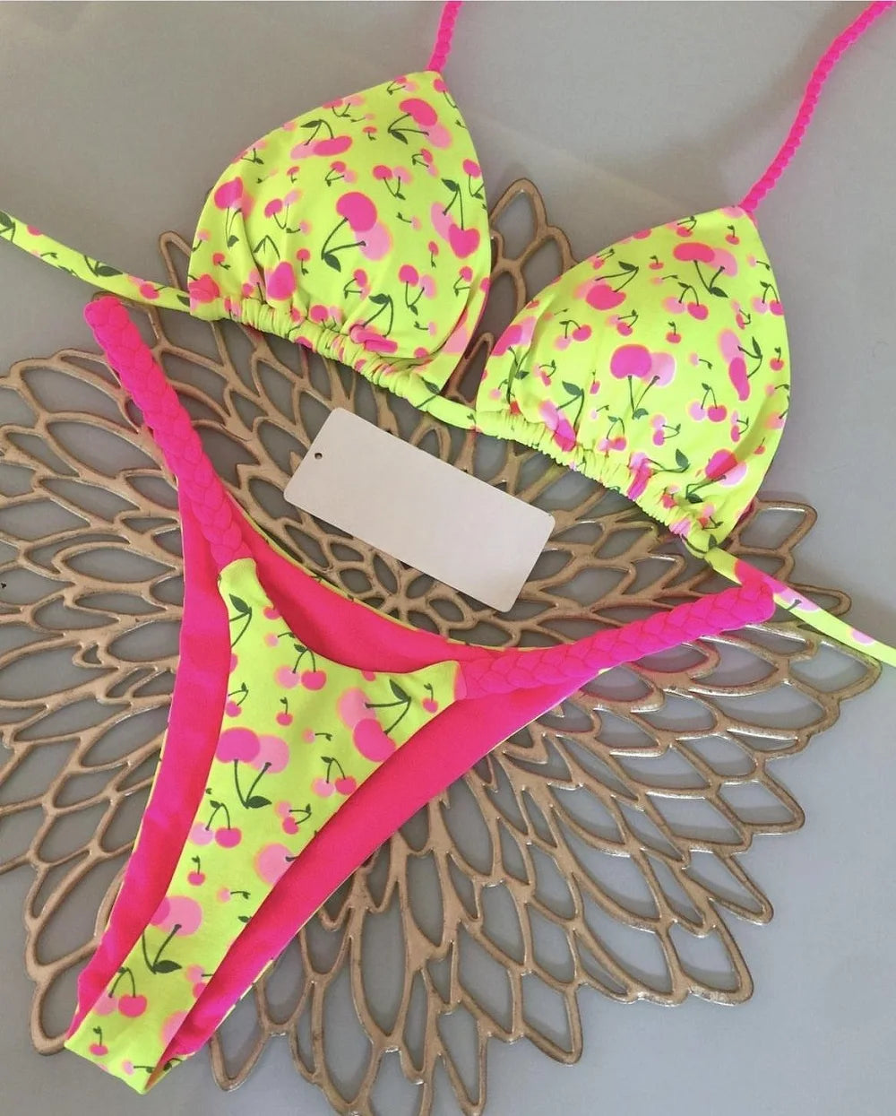 High Waist Bikini - Sexy Thong Two Piece Set Zebra Print Brazilian Swimwear Women - ZOOMNSTORE