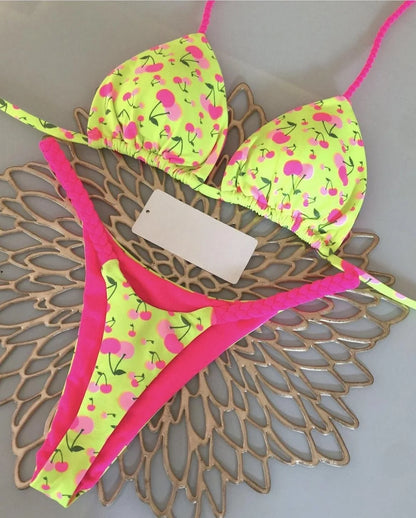High Waist Bikini - Sexy Thong Two Piece Set Zebra Print Brazilian Swimwear Women - ZOOMNSTORE