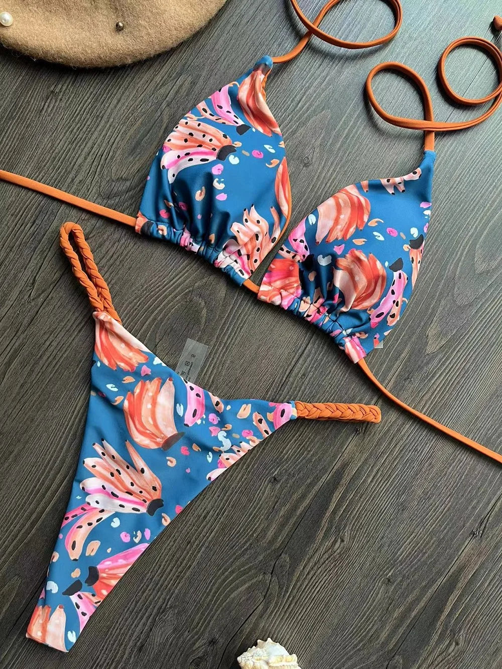 High Waist Bikini - Sexy Thong Two Piece Set Zebra Print Brazilian Swimwear Women - ZOOMNSTORE