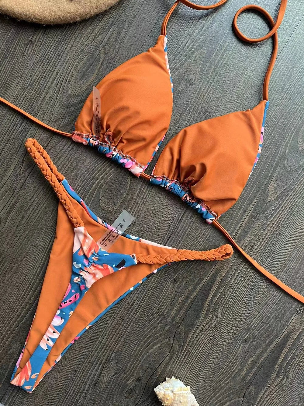 High Waist Bikini - Sexy Thong Two Piece Set Zebra Print Brazilian Swimwear Women - ZOOMNSTORE