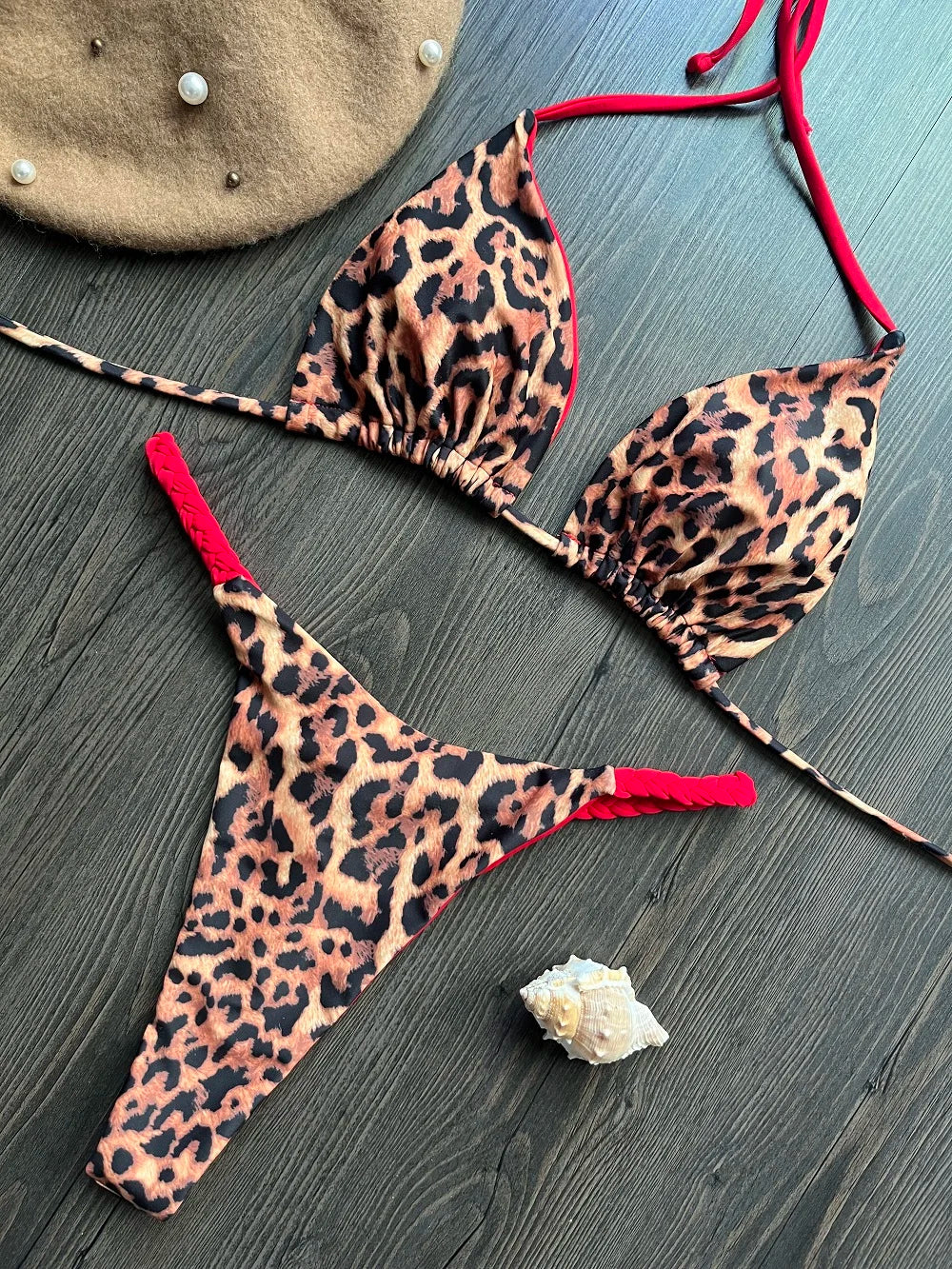 High Waist Bikini - Sexy Thong Two Piece Set Zebra Print Brazilian Swimwear Women - ZOOMNSTORE