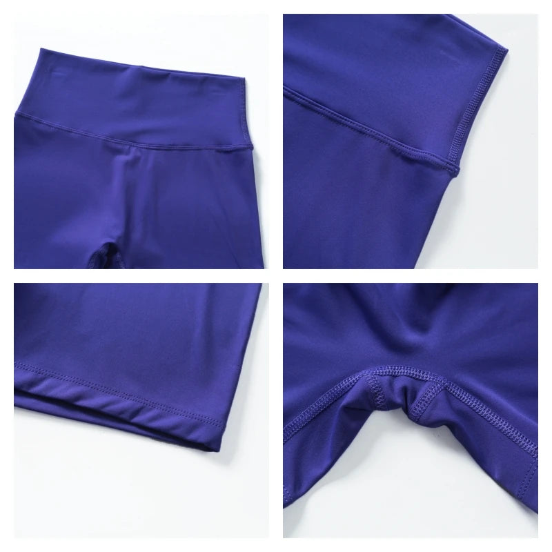 High Waist Butt Lift Running Shorts - Womens Slim Fit Gym  Cycling Leggings - ZOOMNSTORE