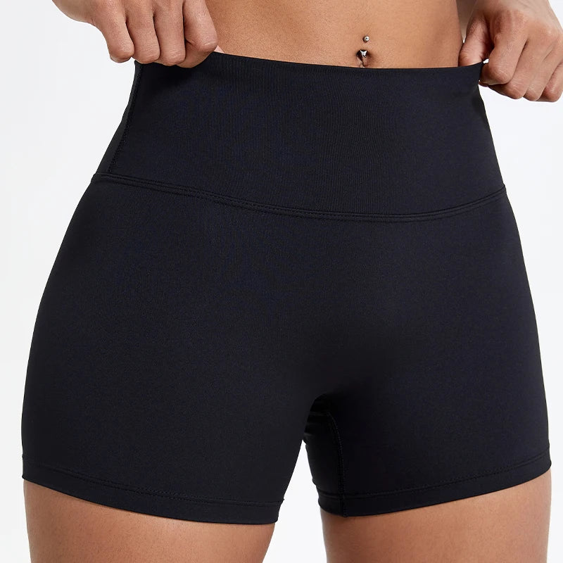 High Waist Butt Lift Running Shorts - Womens Slim Fit Gym  Cycling Leggings - ZOOMNSTORE