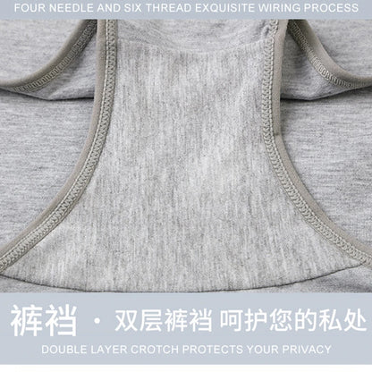 High Waist Cotton Panties - Plus Size Body Slimming Briefs With Stretchy Waistband - ZOOMNSTORE