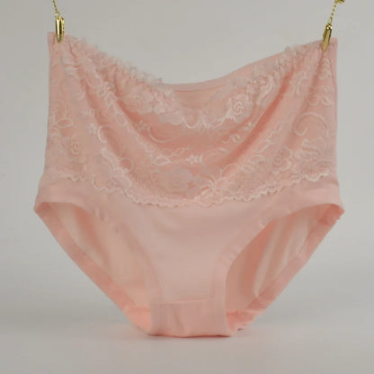 High Waist Cotton Panties - Women's Breathable Cotton Briefs With Slimming Fit - ZOOMNSTORE