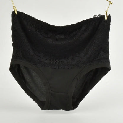 High Waist Cotton Panties - Women's Breathable Cotton Briefs With Slimming Fit - ZOOMNSTORE