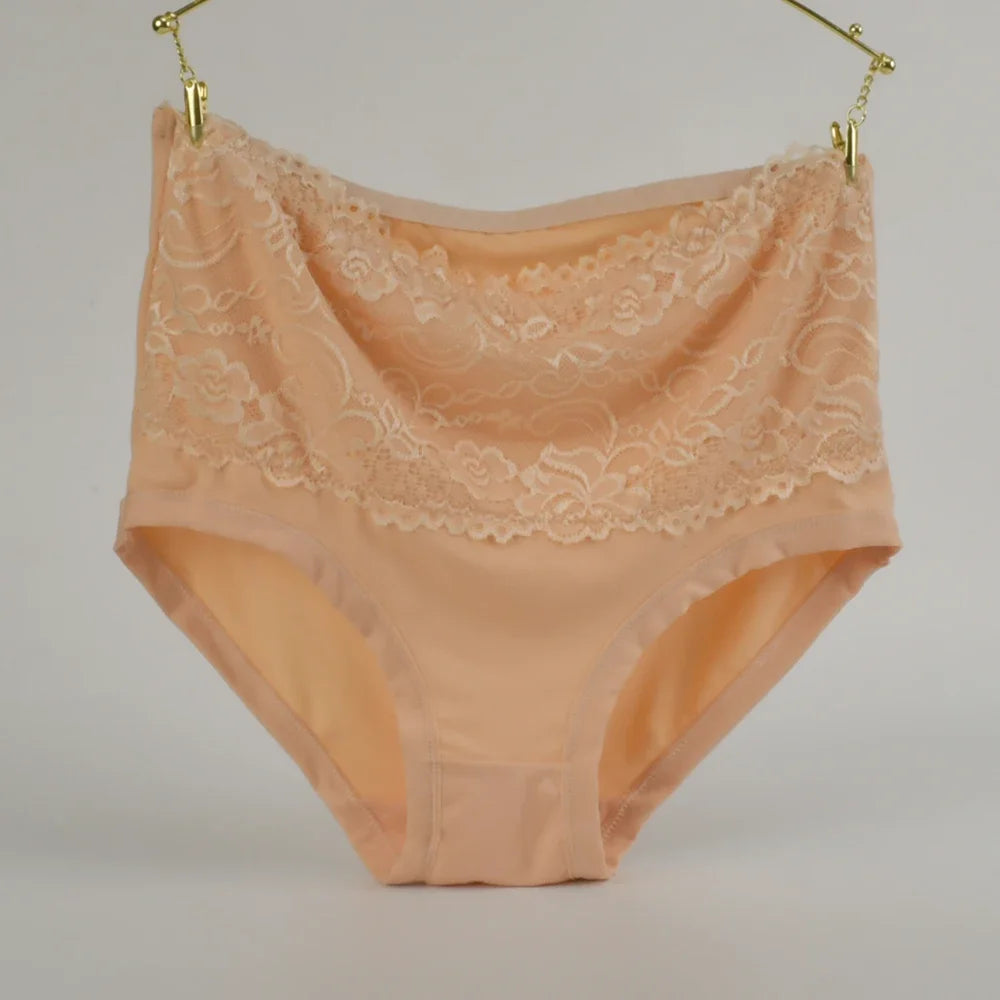High Waist Cotton Panties - Women's Breathable Cotton Briefs With Slimming Fit - ZOOMNSTORE
