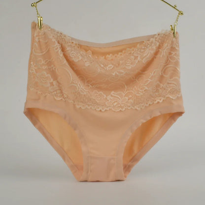 High Waist Cotton Panties - Women's Breathable Cotton Briefs With Slimming Fit - ZOOMNSTORE