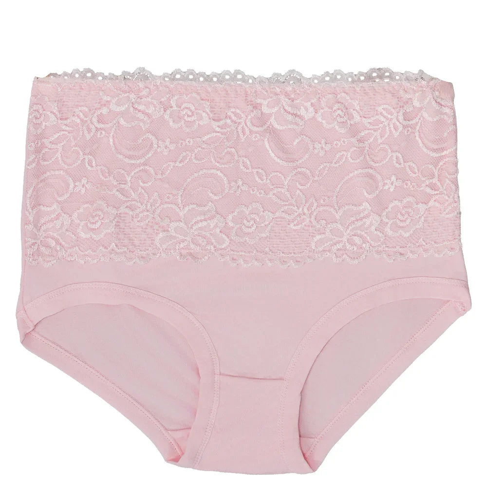 High Waist Cotton Panties - Women's Breathable Cotton Briefs With Slimming Fit - ZOOMNSTORE