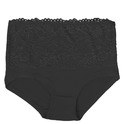 High Waist Cotton Panties - Women's Breathable Cotton Briefs With Slimming Fit - ZOOMNSTORE