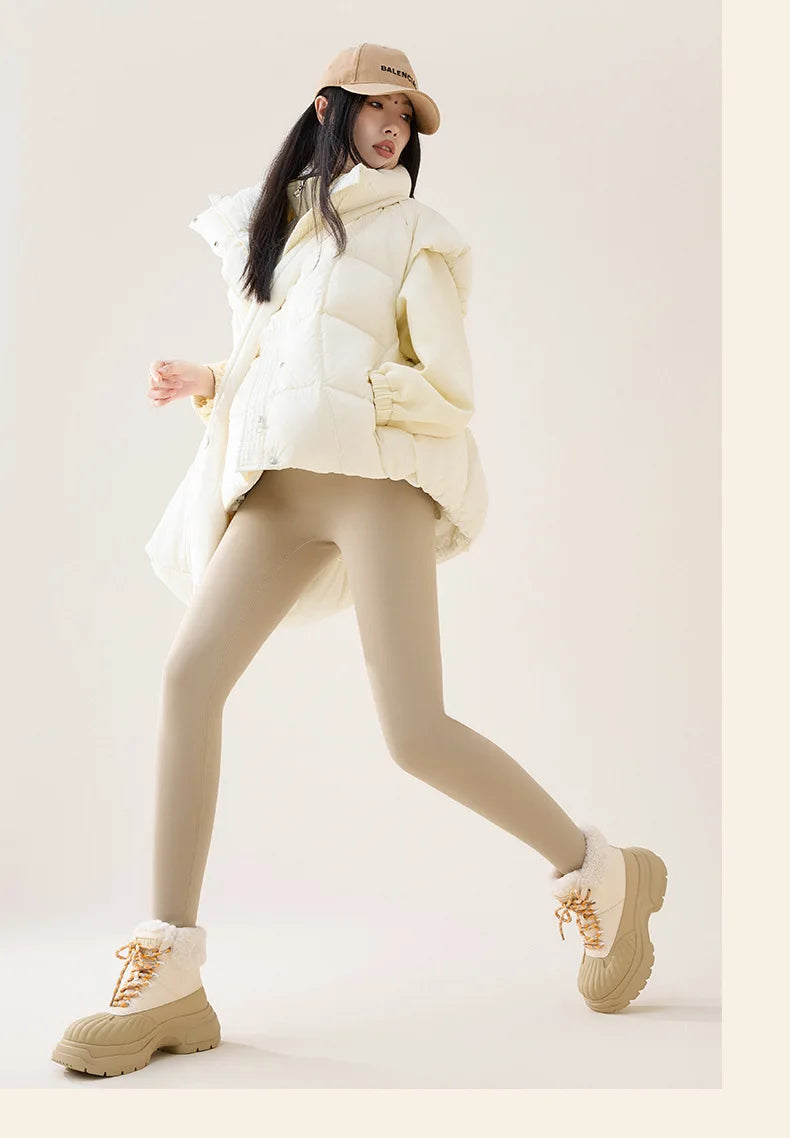 High Waist Fleece Leggings – Seamless Elastic Thermal Leggings Women Warm Winter Tights - ZOOMNSTORE