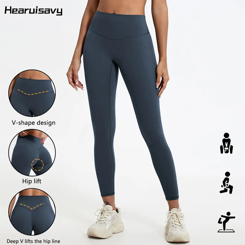 High Waist Quick-Dry Yoga Leggings - Super Soft Womens Workout Tights - ZOOMNSTORE