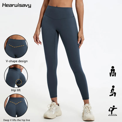 High Waist Quick-Dry Yoga Leggings - Super Soft Womens Workout Tights - ZOOMNSTORE